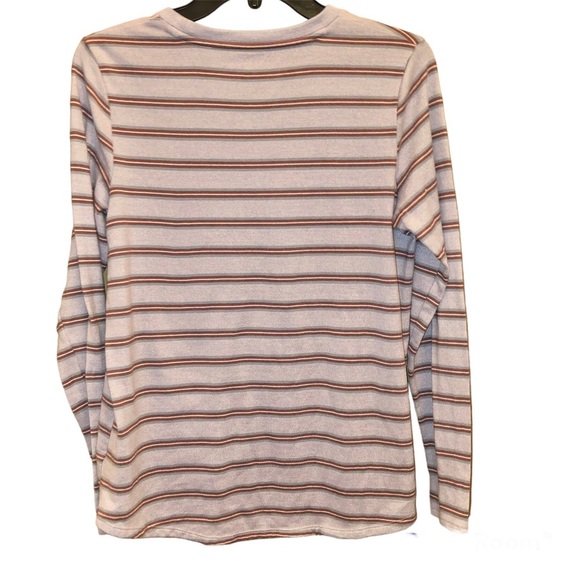 American Eagle Striped Soft lightweight Sweater Purple medium - Picture 2 of 4